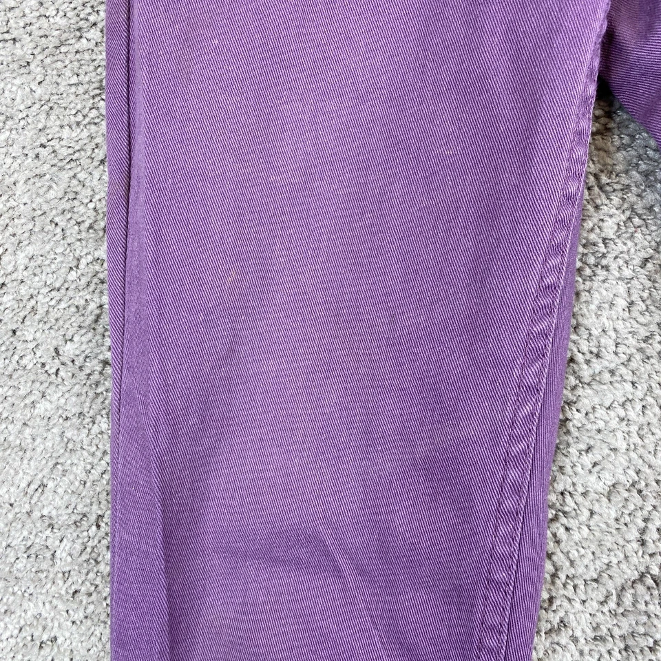 Женские узкие джинсы Adam Levine 9/10 фиолетовый средняя посадка 5 карманов темная стирка - Изображение 3 из 4