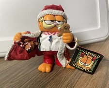 Vintage 1997 Christmas Garfield Cat Santa Figurine Possible Dreams Paws W/Tags