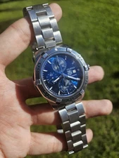 TAG Heuer Aquaracer Chronograph CAP2112 Blue 45mm Steel Men's Automatic Watch