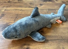 Wild Republic Great White Shark Plush 17 Cuddlekins Stuffed Animal Grey White