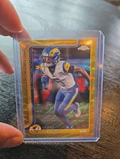 2025 Topps Chrome Football Gold Raywave /50 Tutu Atwell Los Angeles Chargers