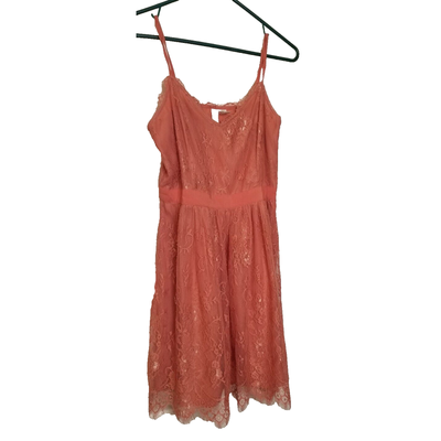 Women's Dress "Forever 21" Exclusive Formal Burnt Orange Lace Mini Dress  Size M | eBay