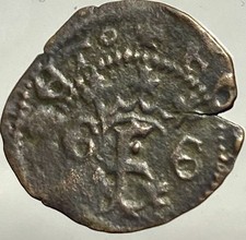 Medieval Coin King Ferdinand & Queen Isabella 1497-1566 Blanca Nice Genuine