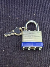 QTY 7 Heavy-Duty 40mm Laminated Hardened Steel Padlocks, Short Shackle w/ Keys