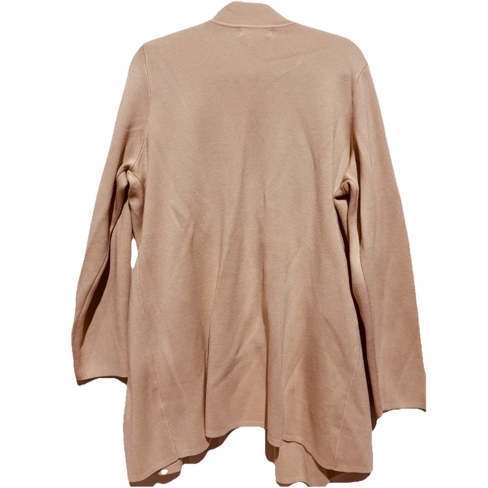 GRACE KARIN Cardigan Coatigan Beige Xl Pockets Soft Career minimalist Boho Chic - Image 3 of 4