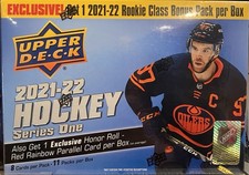 Upper Deck 2021-2022 NHL Hockey Scatola SIGILLATA Auto’s Red Rainbows Honor Roll