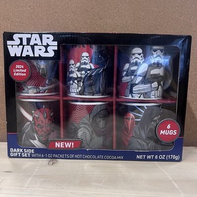 Star Wars Dark Side Collectible Gift Set Hot Cocoa 6 Mugs 2024 Limited Edition