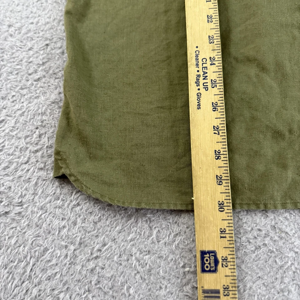 Fjallraven Ovik Travel Shirt Mens XL Green Short Sleeve Hemp Blend Outdoor - Image 4 of 4