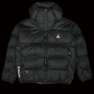 NIKE ACG Lunar Lake Puffer PRIMAloft Jacket Size Medium Black BNWOT