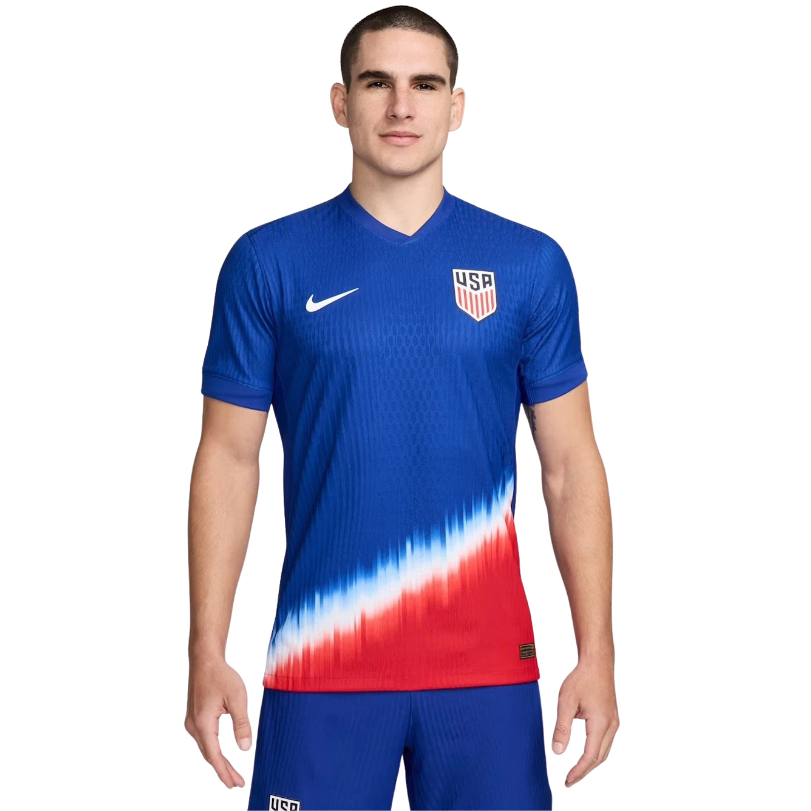New Men’s Nike Royal USMNT 2024 Away Authentic Jersey (PLAYER VERSION) Size M