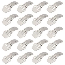 20pcs Blank Stainless Steel Shoe Clips Clip DIY Craft Buckles R9T98796