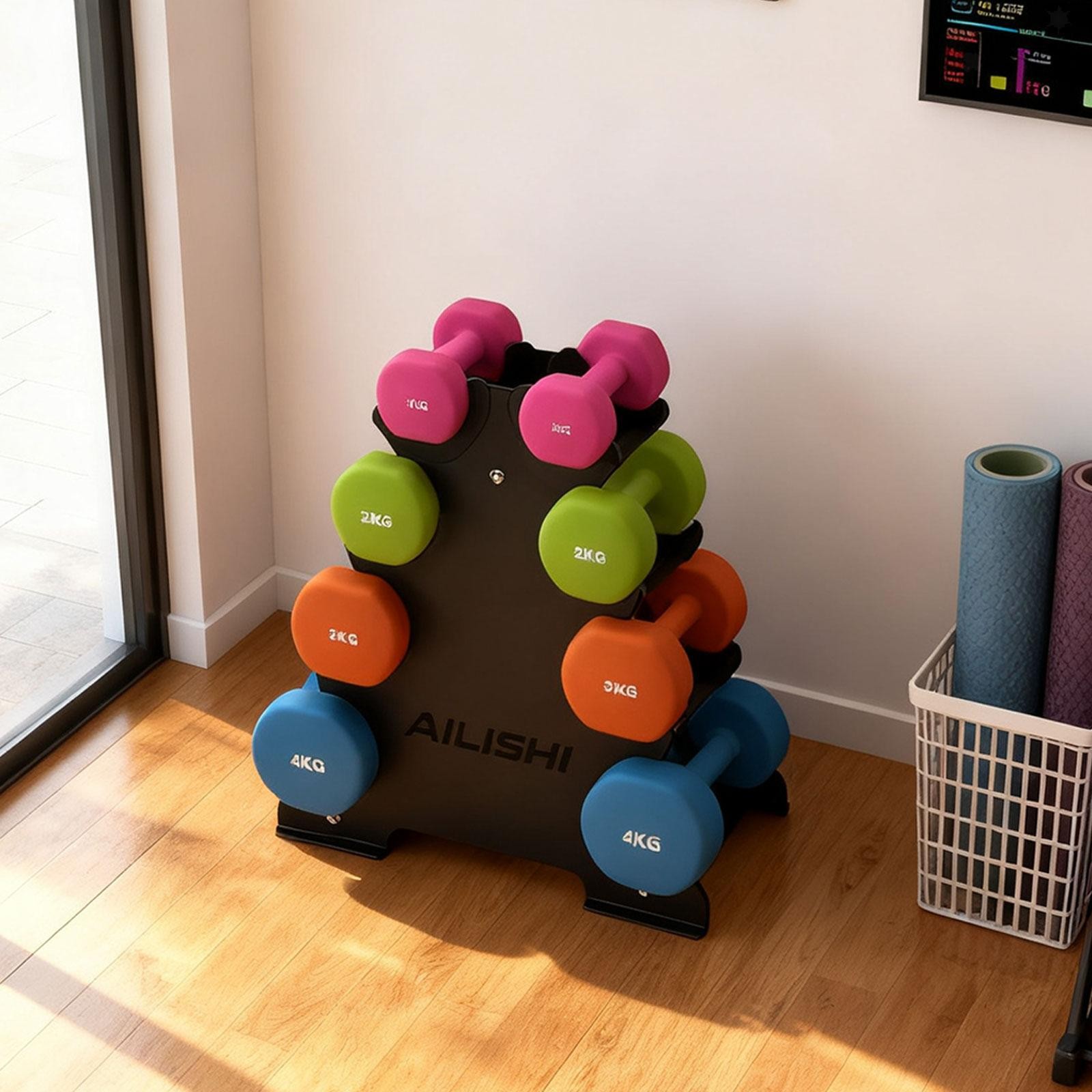 Torre porta manubri stabile per pesi da fitness