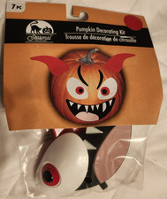 Halloween Plastic Push in Pumpkin Decorating Kits 12 different ones you pick 2