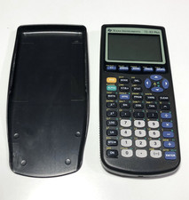 Texas Instruments TI-83 Plus Graphing Calculator Black W/ Cover Tested
