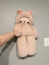 Handmade Lala Dollies Mama Ragged Sized Pink Cat Plush