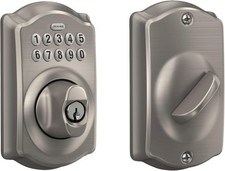 Schlage Camelot Electronic Keypad Deadbolt Lock, Keyless Front Door Entry, Mecha