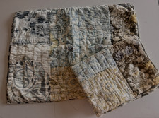 Pottery Barn Pillow Shams STD set 2 Brown/Blu...