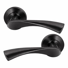 UAP Truro Internal & External Door Handles Pair on Round Rose