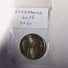Pièce 2 Euro Luxembourg 2015 commémorative - Lot de pièces 2 euro