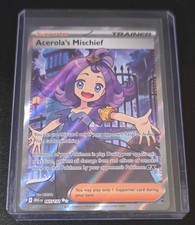 Pokémon Acerola's Mischief Full Art Holo Trainer 165/132 2025 MEG Eng