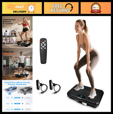 Vibration Exercise Plate for Weight Loss & Lymphatic Drainage, 400 lbs Capacity