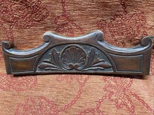 🟡Architectural Salvage Carved Reclaimed Wooden Panel Pediment Vintage Repurpose