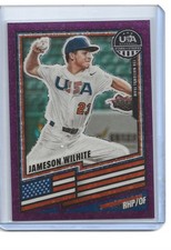 2026 Panini Stars & Stripes Prizm Jameson Wilhite RC Purple Disco Prizm /99