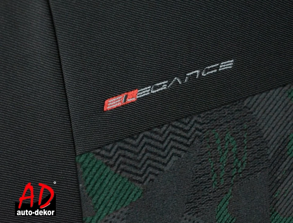 Coprisedili Anteriori Auto 1+1 Fodere in Velluto Verde per Suzuki Jimny - Immagine 2 di 4