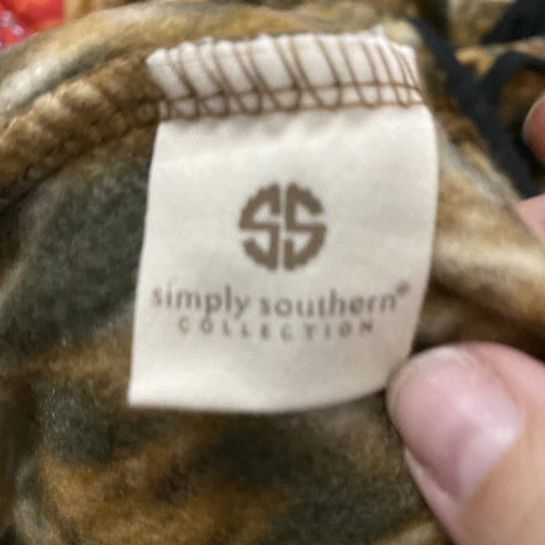 Simply Southern Vest Camo Print Fleece X Large New! image 6