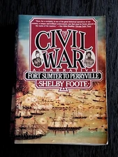 THE CIVIL WAR SHELBY FOOTE PAPERBACK BOOK VERY NICE