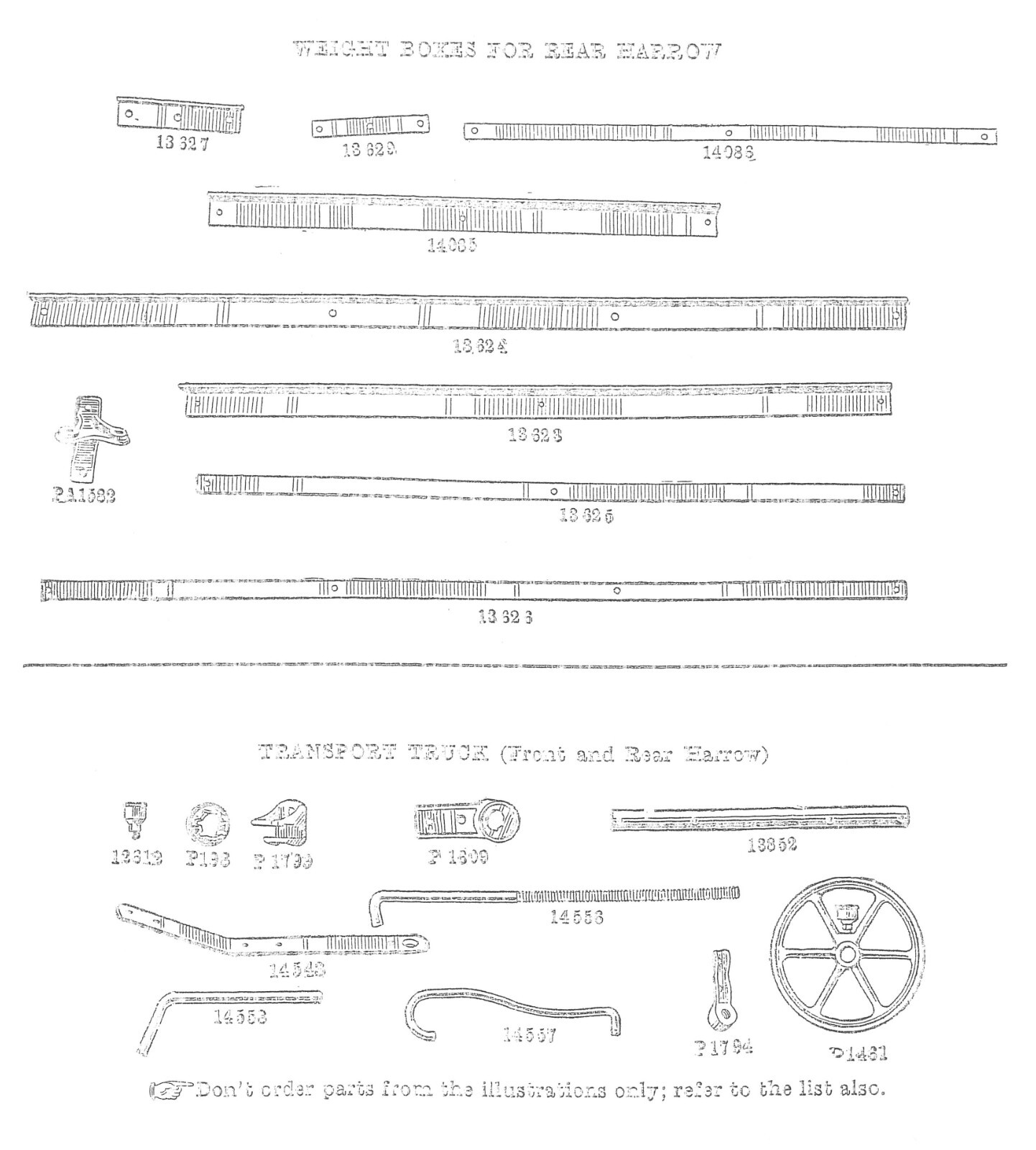 IH International Farmall No. 4 Pull Type Drag Disk Harrow Owner's + Parts Manual