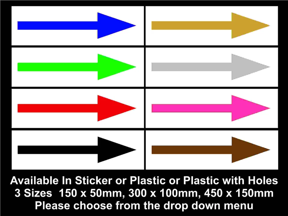 DIRECTIONAL ARROW sign or sticker entrance exit one way door wall workplace pub