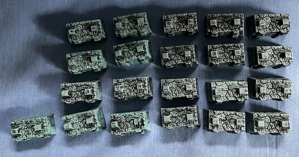 21 Battleground: Crossbows & Catapults Game Parts-Blue Knight Wall Bricks Moose - Image 2 of 3