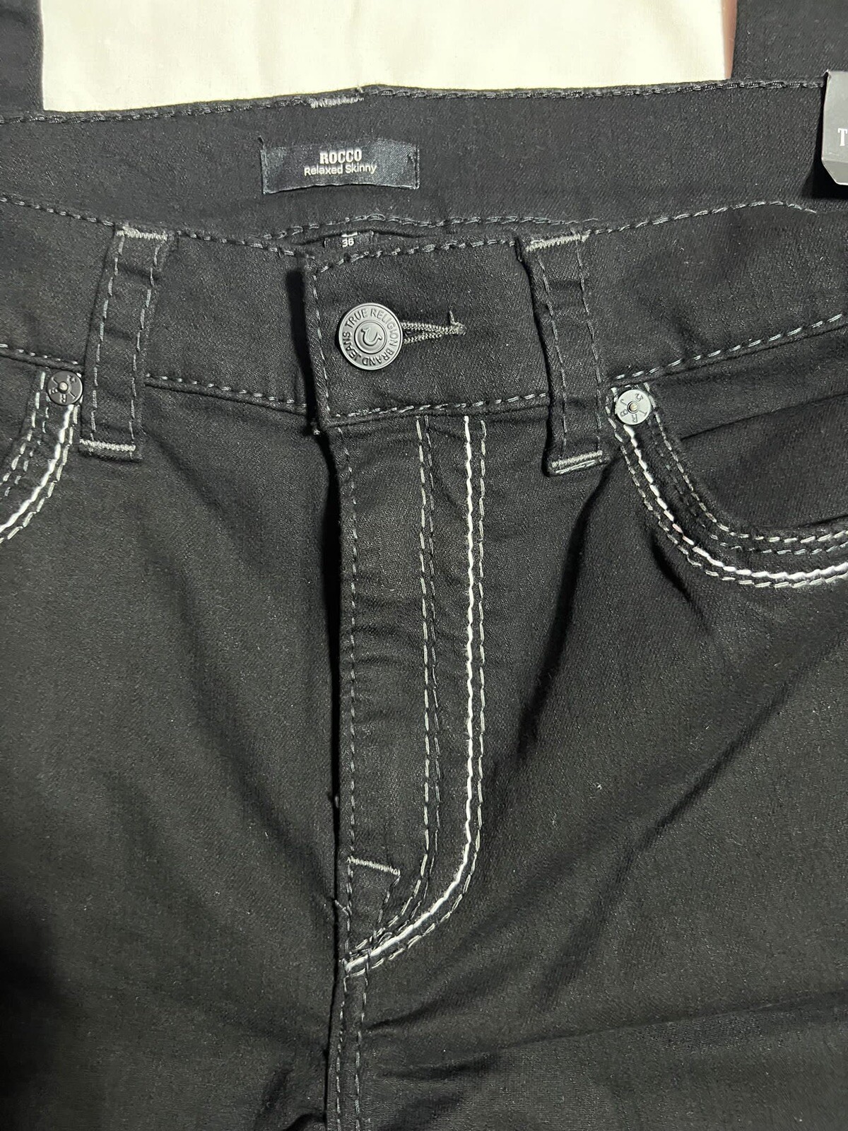 AUTHENTIC TRUE RELIGION ROCCO RELAXED SKINNY JEANS.RRP £ 179. image 9