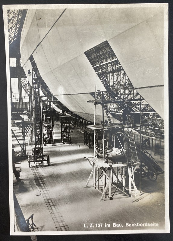 Mint Germany Real Picture Postcard Graf Zeppelin LZ 127 Under Construction