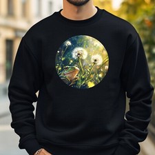 Frog with Dandelion Sweatshirt Cosy and Perfect for Any Occasion S to 4XL