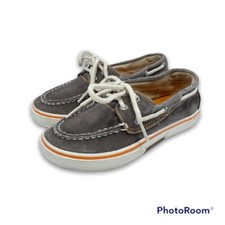 Sperry Top-Sider Halyard Youth 11 Boys Boat Shoe Brown Slip On Loafer