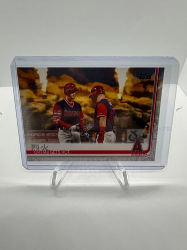 Shohei Ohtani & Mike Trout “Ohtani Gets Hot” 2019 Topps (Error Card) #367 Angels