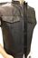 miniature 5  - Men&#039;s Concealed Carry Black Leather Club &amp; Biker Vest with Zipper and Snaps
