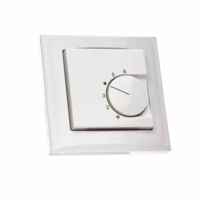 Raumthermostat inkl. Elso Joy Rahmen reinweiß für Fußbodenheizung Stellantriebe