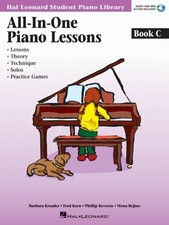 All-in-One Piano Lessons Book C Edu Piano Library Book and Audio NEW 000296851
