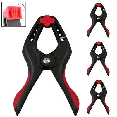 4 Stück XXL Klemmzwingen Profi 170mm Leimzwingen Set Federzwinge Einhandzwinge - Bild 1 von 4