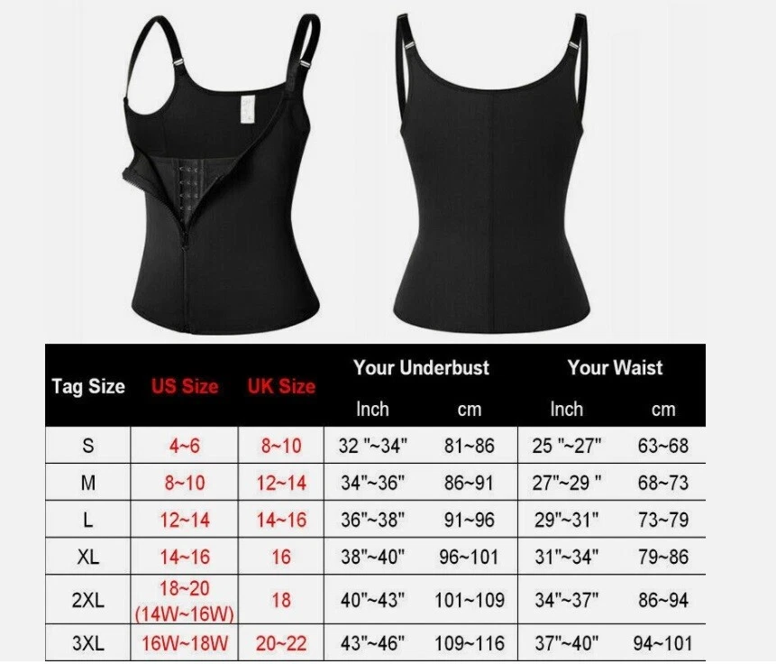 Camiseta sin mangas Fajas Reductoras Colombianas Modeladora Corporal Entrenador de Cintura Control Abdomen EE. UU. Foto 4 de 4