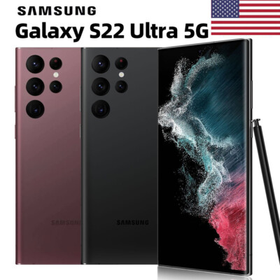 New Samsung Galaxy S22 Ultra 5G 128GB 256GB 512GB SM-S908U GSM&CDMA Unlocked USA
