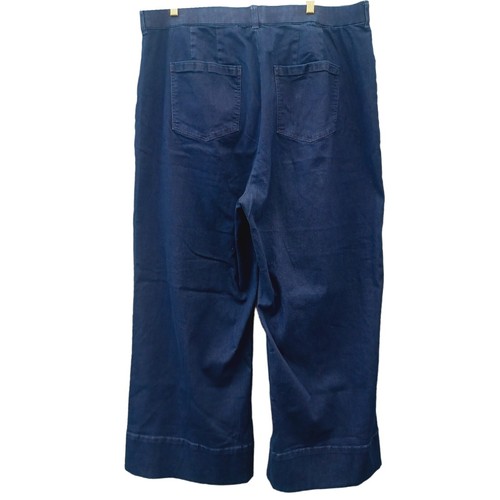 Pantalones de mezclilla Universal Standard grandes 30 para mujer tiro alto pierna ancha Carrie 30" - Imagen 3 de 16
