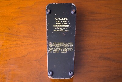 Vox V846 Wah 1969 Made in Italy trash can inductor Original bag