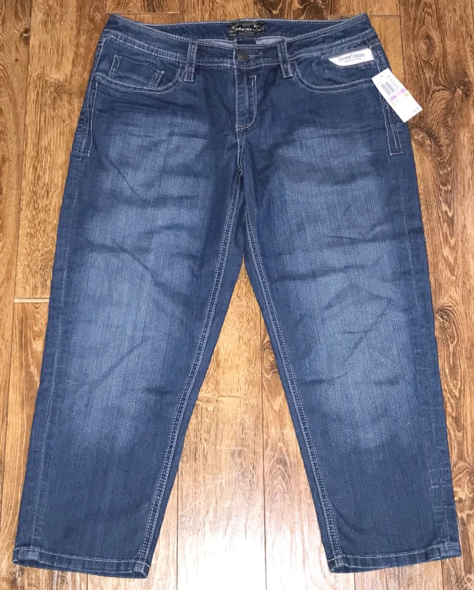 Seven 7 Women s stretch capri jeans size 30 Juniors 11 Miami
