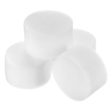 100pcs Hydroponic Sponges, 1.97" Growing Media Cylindrical Sponges White 0.18 per sponge