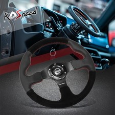 Nrg 320mm 6-holes Racing Style Steering Wheel Black Leathersuedered Stitches Nrg 320mm 6-holes Racing Style Steering Wheel Black Leathersuedered Stitches