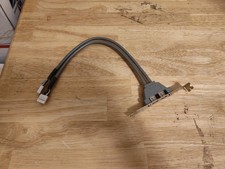 Generic 2-port IEEE 1394 Firewire Bracket PCI Slot Header Connection